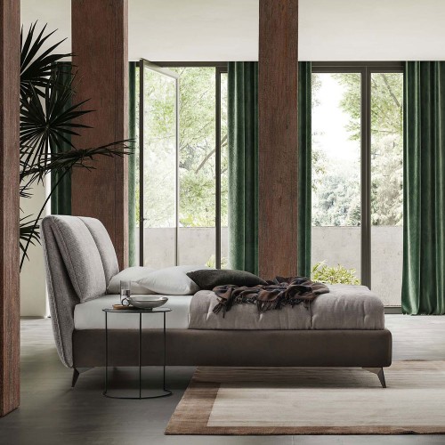 Pat matrimonial cu tapiterie Le Comfort, Fold